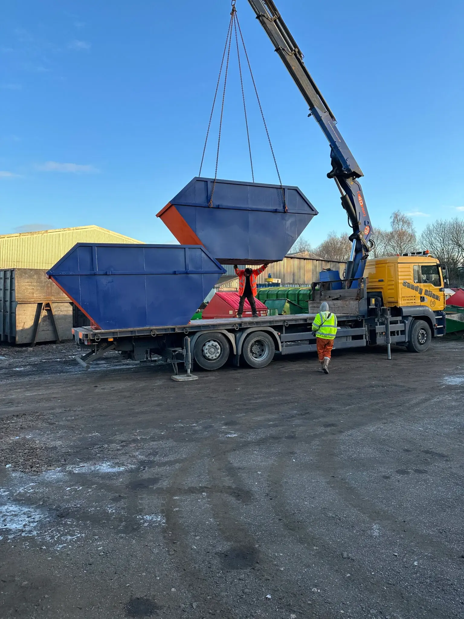 taking delivery of part exchange skips